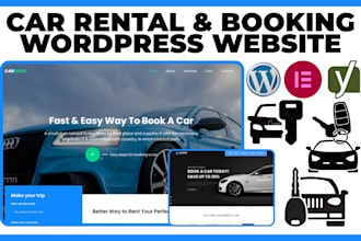 build a professional car rental, cab booking wordpress website