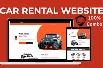 build a best toprange car rental, cab booking wordpress website