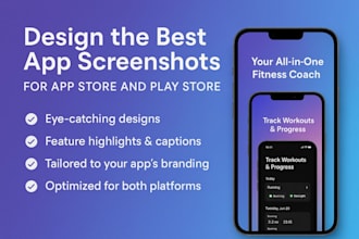 design the best app screenshots for app store and play store