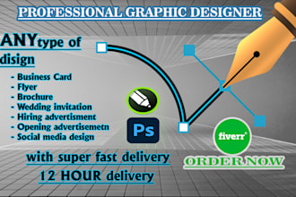 make brochure, business card, flyers, wedding invitations and anywork