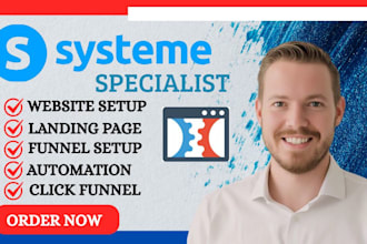 systeme io sales funnel, landing page in systeme io funnel, clickfunnels funnel
