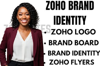 design zoho logo and brand board for your zoho site brand identity market report