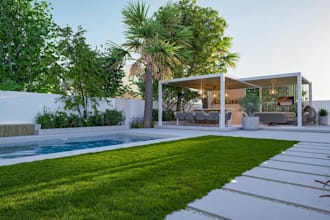 render 3d kids room, 3d house garden design,landscape,backyard,pool,garden,patio