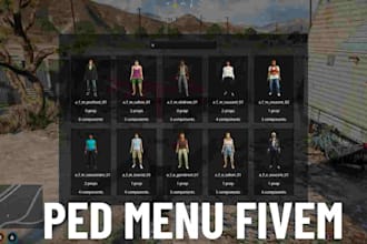 create full dayz server, redm server, fivem kuttes, gta5 fivem ped,fivem script