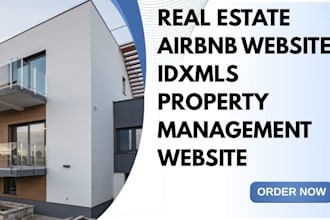 design real estate website, airbnb website, idx mls property management website