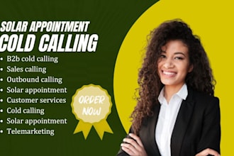 cold call solar  roofing appointments business leads with motivated home owner