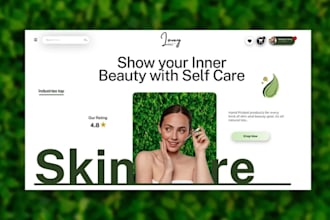 skin care website cosmetics website skin care shopify store