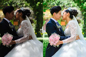 wedding photo editing in lightroom