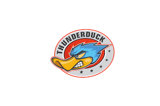 design exclusive fantastic thunder duck logo
