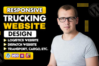 build logistics, trucking, dispatch, moving company, transport and cargo website