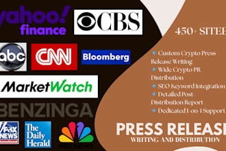do crypto press release, yahoo press release, press release distribution