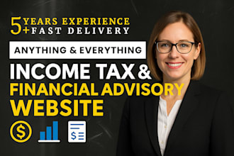 build a financial website for advisors, tax experts, or investment services