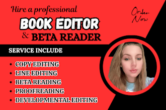 edit and beta read your fiction and non fiction novel
