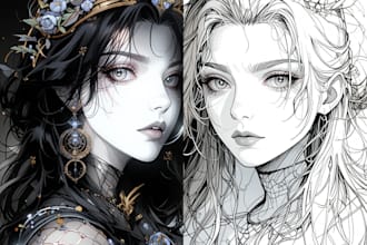 illustrate your d and d character portrait