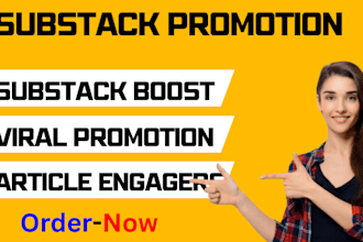 promote and grow your substack subscribers, newsletter, page and link
