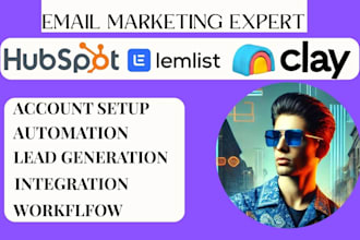 instantly ai cold email outreach lemlist clay com smartlead ai hubspot crm yotp