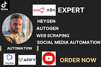 build n8n ai agents creatomate relevance ai heygen creatomate automation