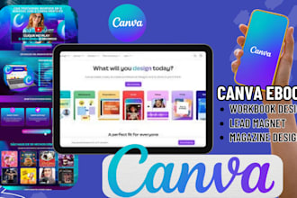 canva ebook, workbook design, magazine, booklet, worksheet design, flyer design