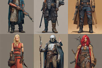 do any fantasy sci fi character that you want