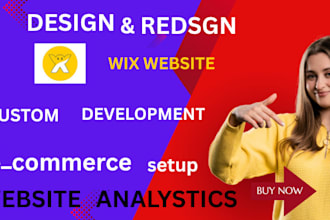 do wix website design, redesign  website, wix online store