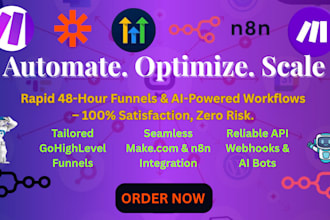 gohighlevel make com automation pro integromat, n8n API zapier webhook vapi ai