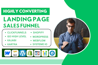 landing page sales funnel automation kajabi katra click funnel online course