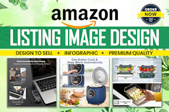 do amazon listing images design, amazon infographic, product listing images