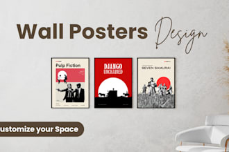 design a unique and aesthetic wall poster for your space