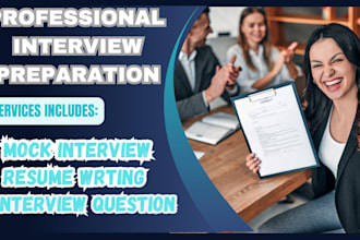 conduct  professional mock interview and career coaching