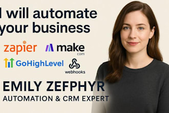 setup zapier makecom automation webhook CRM and integromat expert