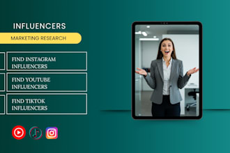 find best instagram, youtube, tiktok influencers list for influencer marketing