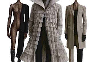 drawing fashion illustrations for designer presentations
