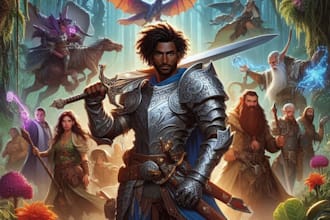 do create a dnd art and d and d character for you