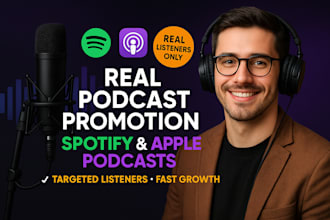 promote your spotify and apple podcast to real, active listeners