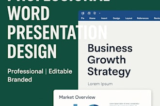 design a professional presentation in microsoft word