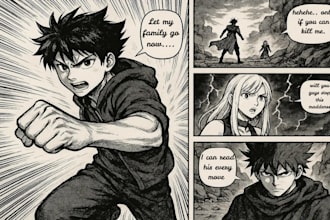 draw manga page manga illustration manga comic book children book