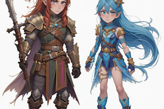 do dnd character art and d and d character ar