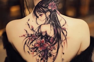 do custom tattoo design,anime,traditional, realistic tattoo