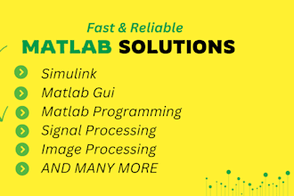 do urgent matlab, matlab simulink, matlab signal processing tasks and projects