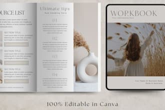 do canva ebook design workbook lead magnet ebook formatting layout design cover
