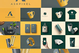 design professional brand identity package with custom logo brand guidelines