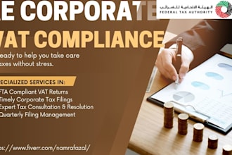 file uae corporate tax and handle fta compliant vat