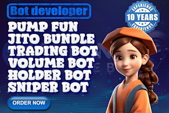 create pump fun trading volume bot, bundle bot, holder bot