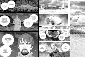 draw anime manga oc, comic book, webtoon, shonen dnd cover storyboard, character