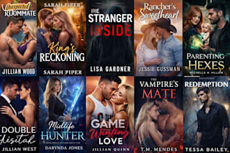 design a stunning romance novel cover, fantasy cover for kindle or amazon KDP
