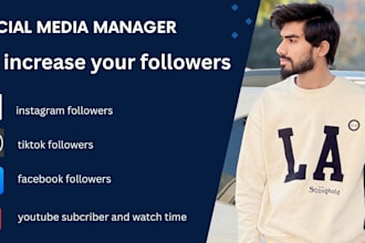 increase followers fast organically, instagram, grow  tiktok,youtube