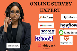 build online surveys quiz on jotform typeform heyflow limesurvey outgrow kahoot