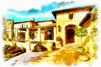 convert your photos into oil or watercolor painting