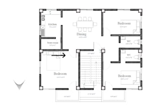 trace floor plans and draw sections, elevations in autocad