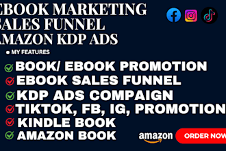 do book and ebook marketing, amazon kdp ads, amazon book promotion,kdp marketin